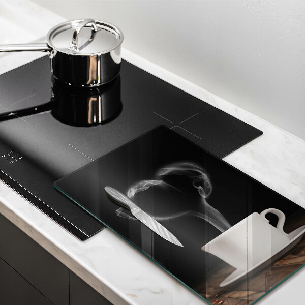 Chopping board glass Coffee cup heart