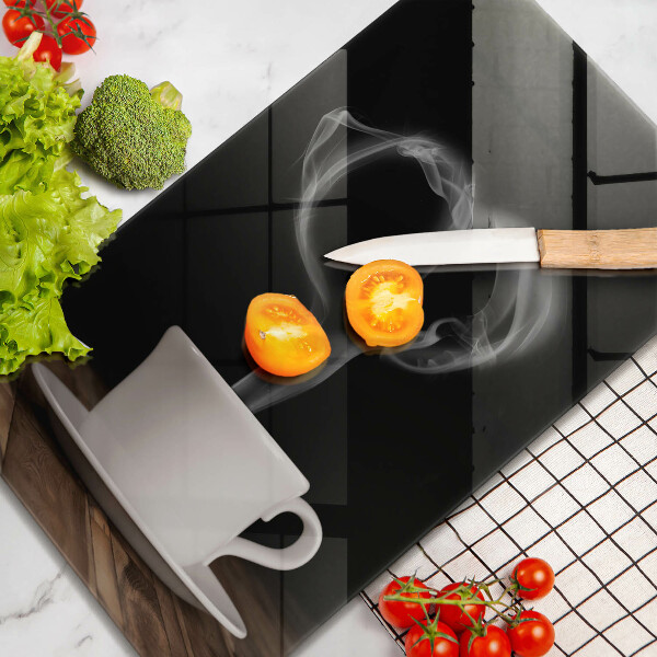 Chopping board glass Coffee cup heart