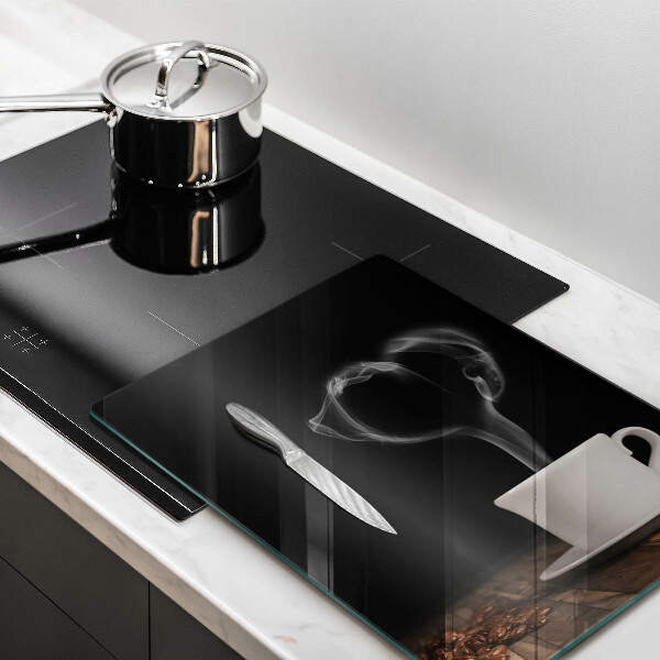 Chopping board glass Coffee cup heart