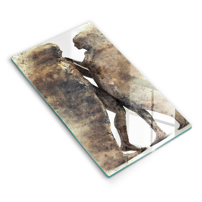 Chopping board glass Bodies of people in love
