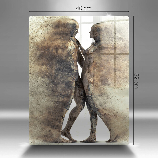 Chopping board glass Bodies of people in love