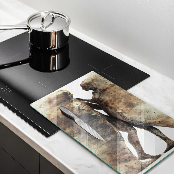 Chopping board glass Bodies of people in love