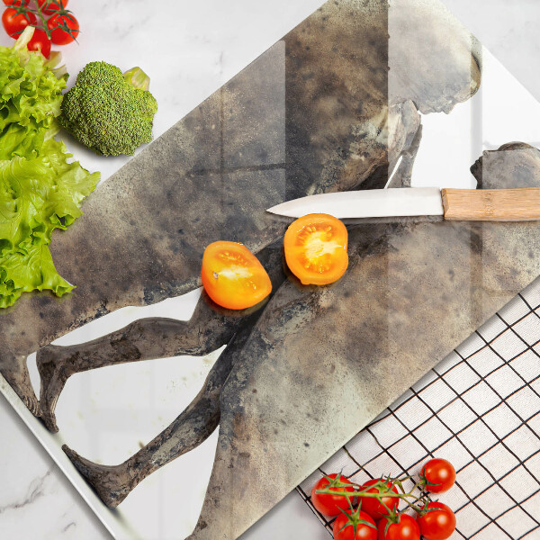 Chopping board glass Bodies of people in love