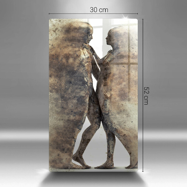 Chopping board glass Bodies of people in love