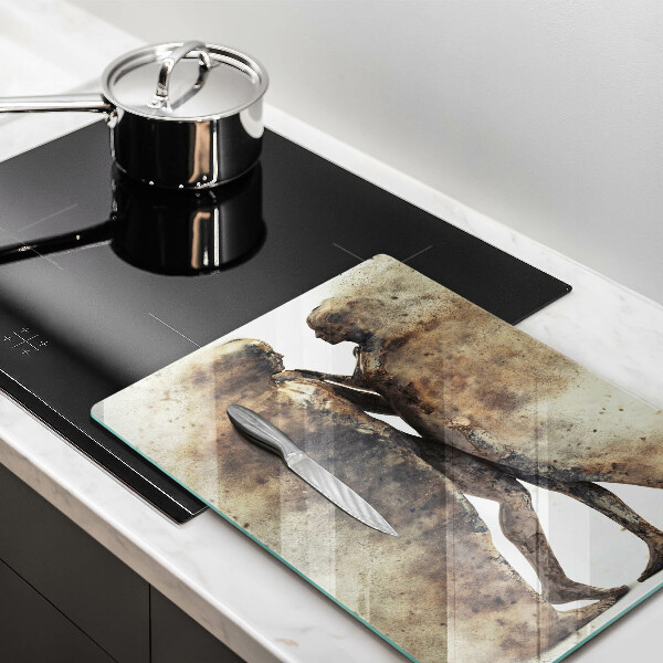Chopping board glass Bodies of people in love