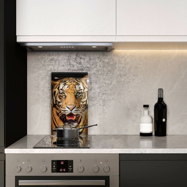 Chopping board glass Wild animal tiger