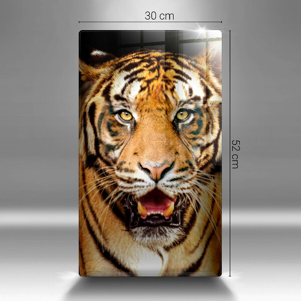 Chopping board glass Wild animal tiger