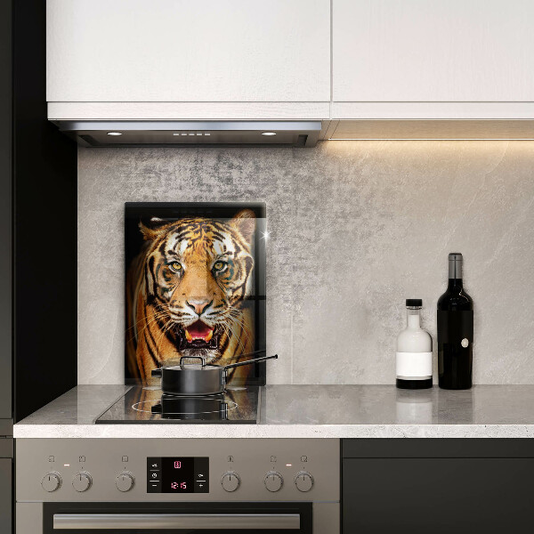 Chopping board glass Wild animal tiger