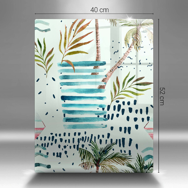 Chopping board glass Holiday illustrations