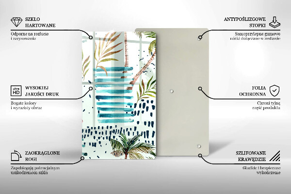 Chopping board glass Holiday illustrations