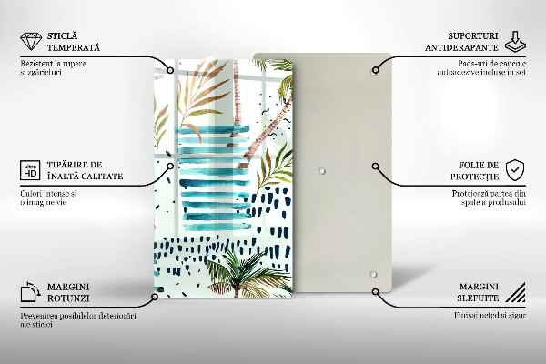 Chopping board glass Holiday illustrations