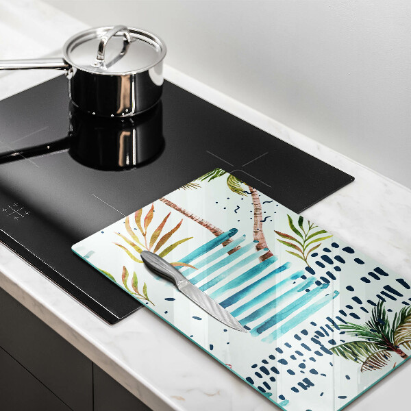 Chopping board glass Holiday illustrations