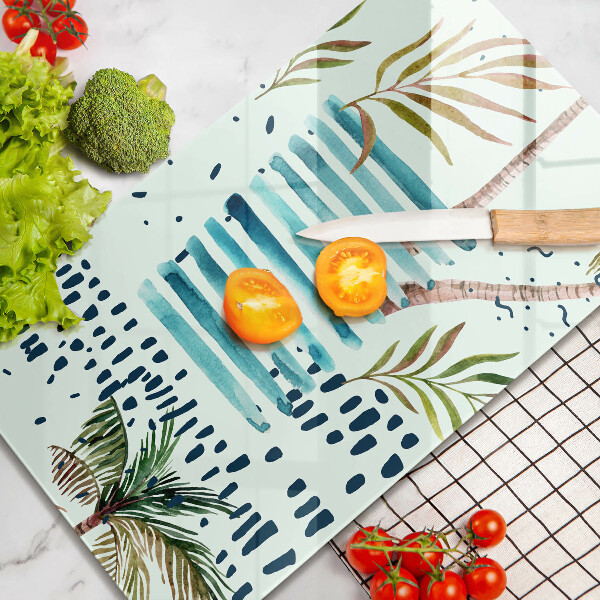 Chopping board glass Holiday illustrations