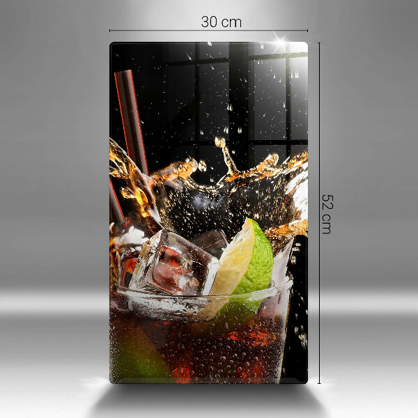 Chopping board glass Ice drink