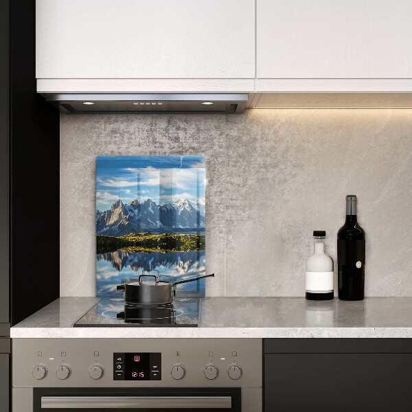 Chopping board glass Mountain landscape