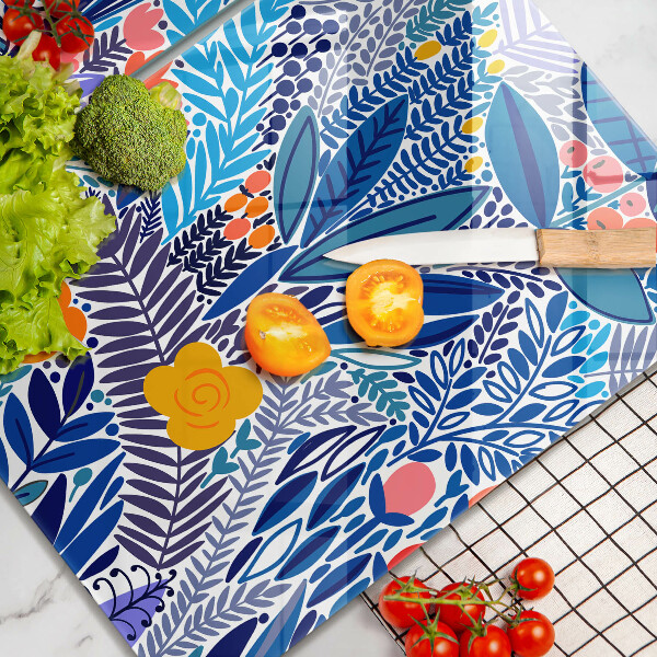 Glass chopping board Painted meadow