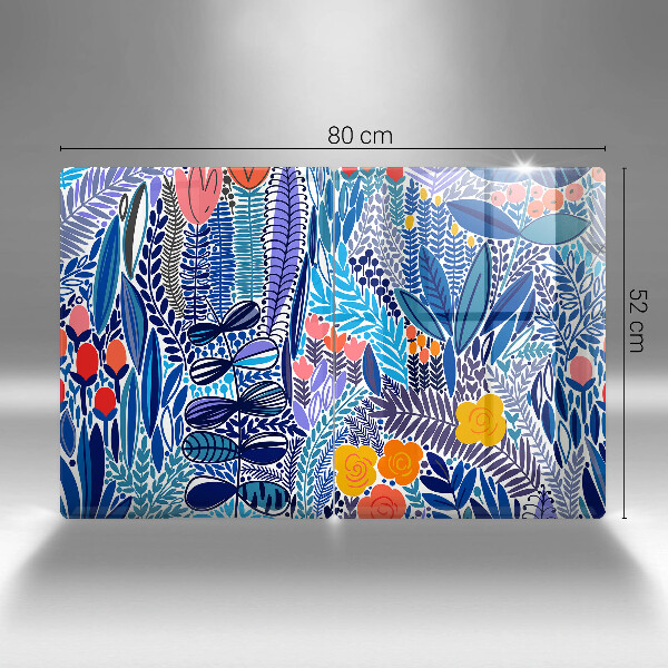 Glass chopping board Painted meadow