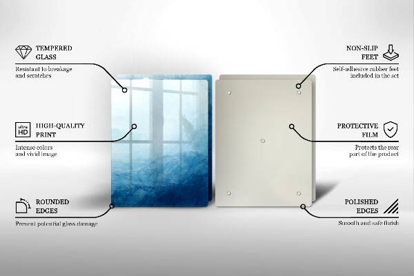 Glass chopping board Abstract background