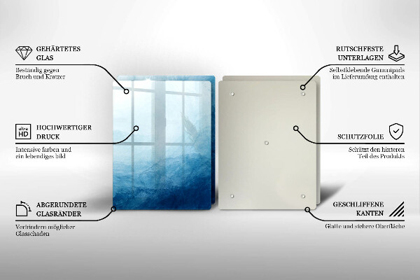 Glass chopping board Abstract background