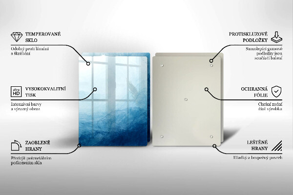 Glass chopping board Abstract background