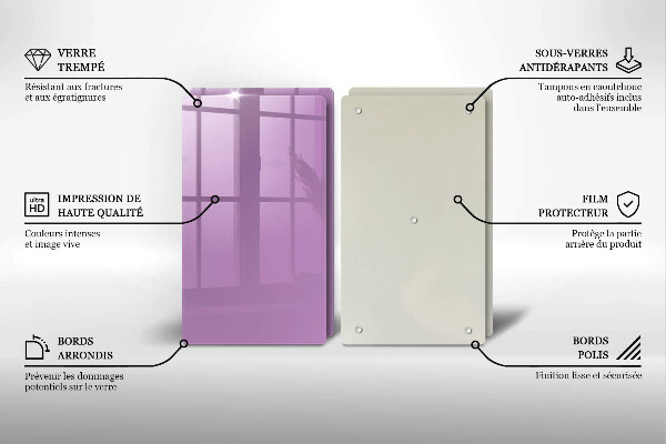 Chopping board Violet colour