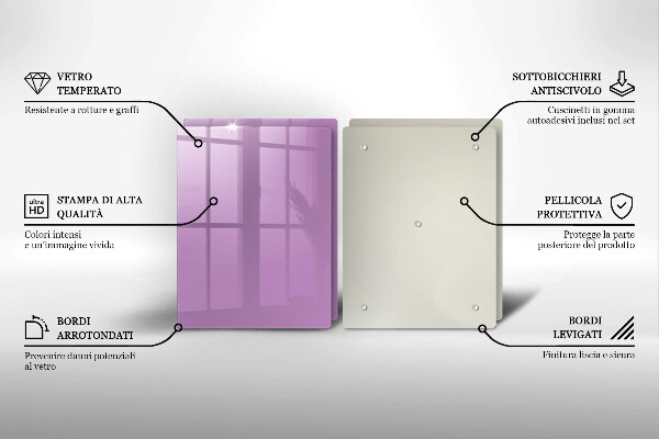 Chopping board Violet colour
