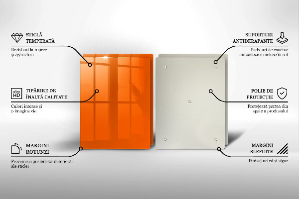 Chopping board Orange color