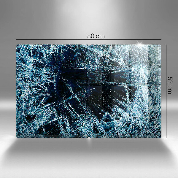 Glass chopping board Sharp ice structure