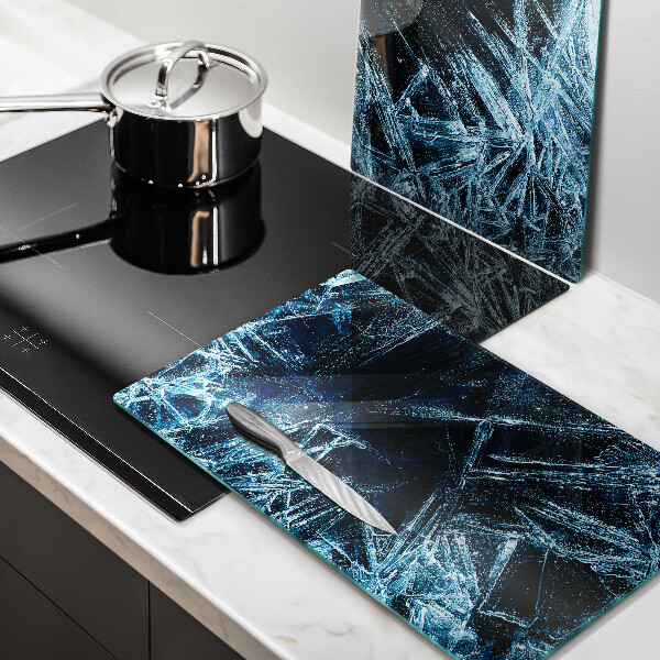 Glass chopping board Sharp ice structure