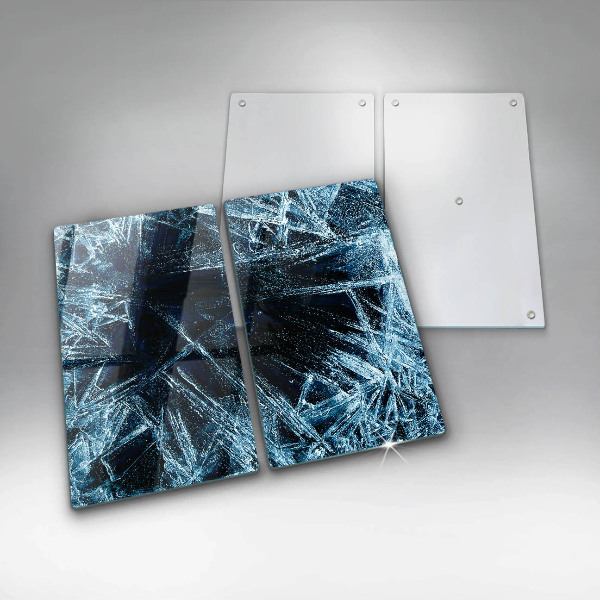 Glass chopping board Sharp ice structure