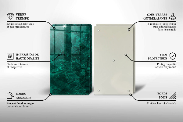 Glass chopping board Stone background texture