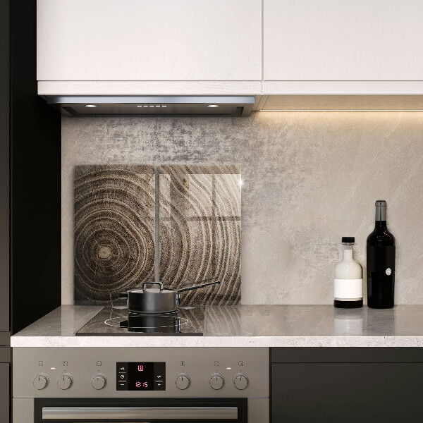 Glass chopping board Wood grain