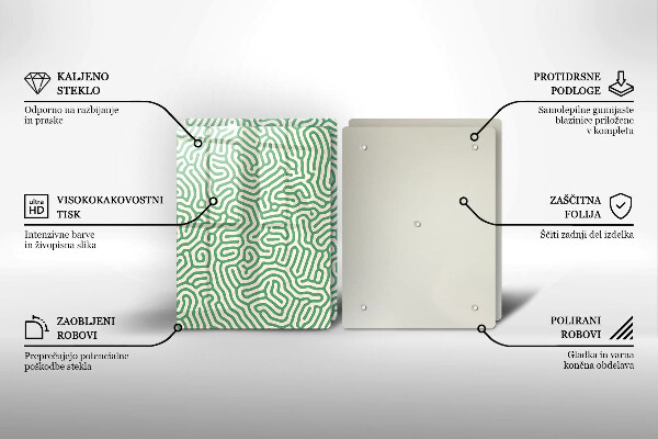 Glass chopping board Abstraction lines