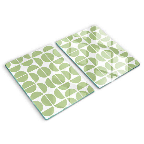 Glass chopping board Boho shapes