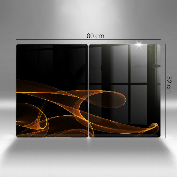 Glass chopping board Abstract lines
