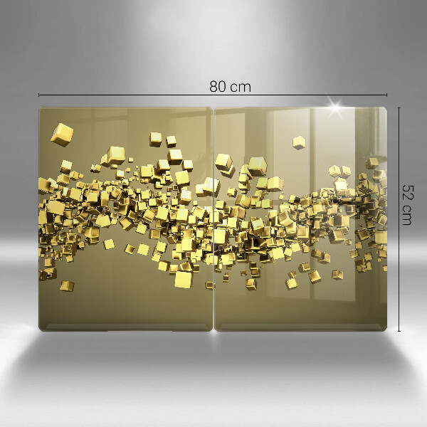 Glass chopping board Abstraction 3D geometry