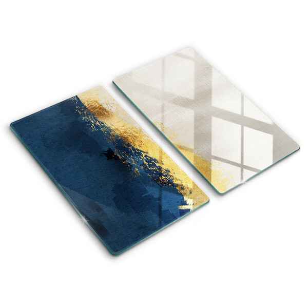 Glass chopping board Abstraction gold