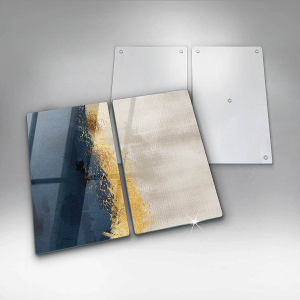 Glass chopping board Abstraction gold