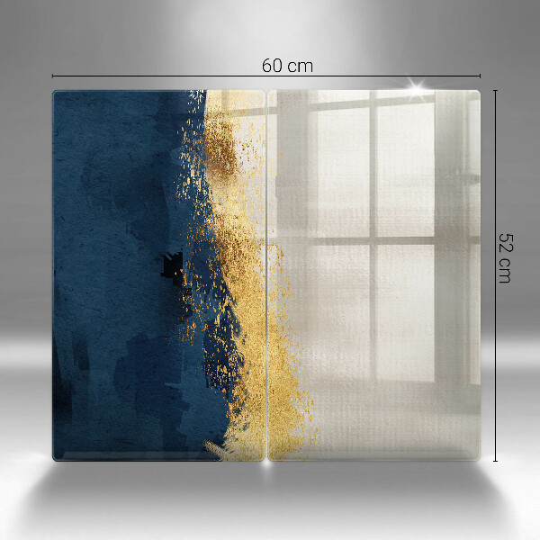 Glass chopping board Abstraction gold