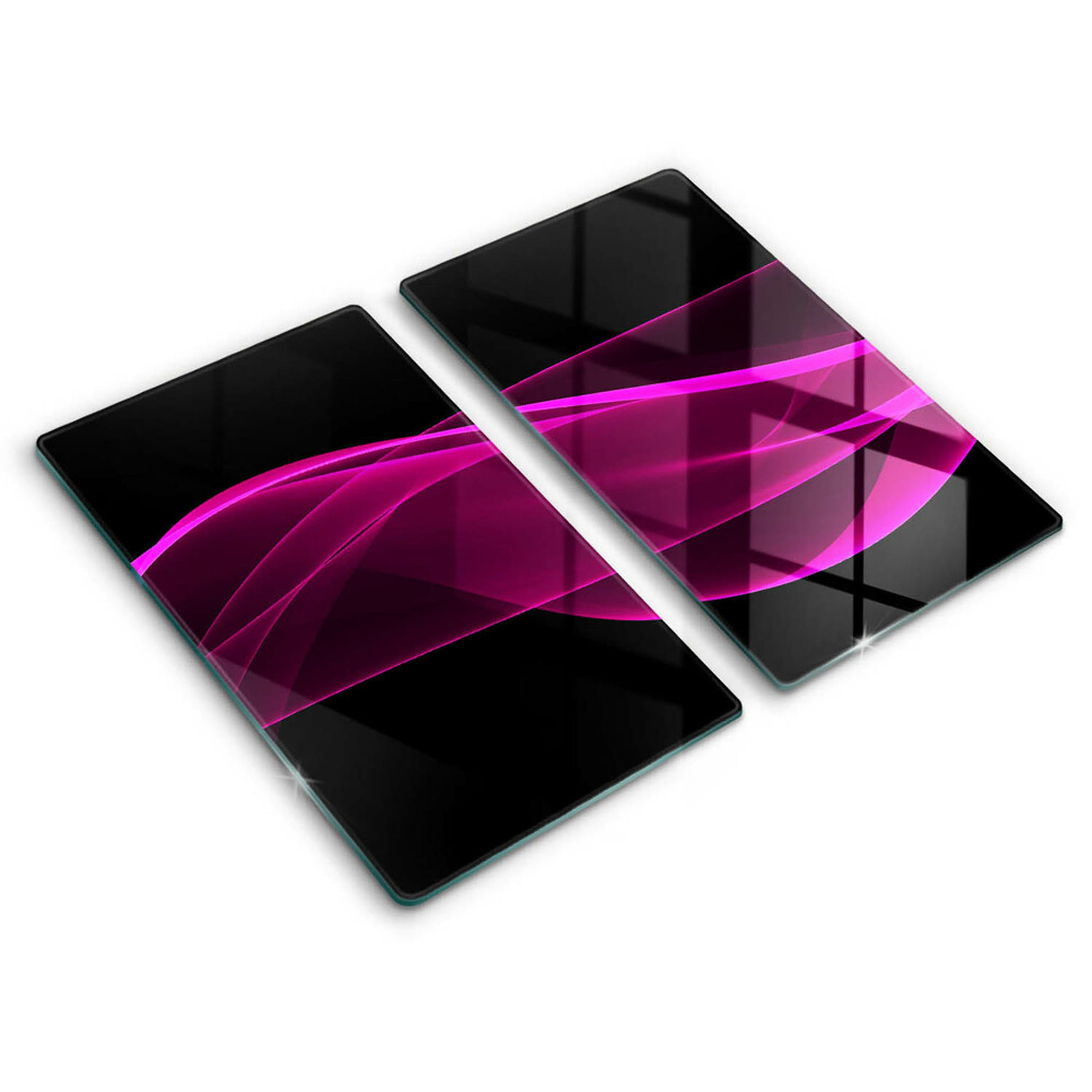 Glass chopping board Pink abstraction