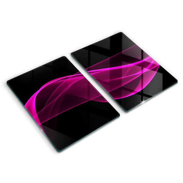 Glass chopping board Pink abstraction