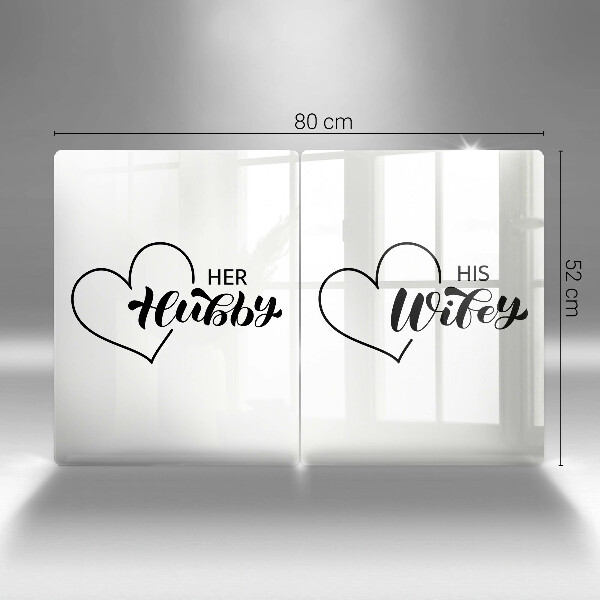 Glass chopping board Inscription, sentence, pattern