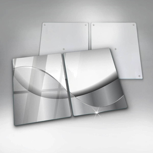 Glass chopping board Abstraction Design lines