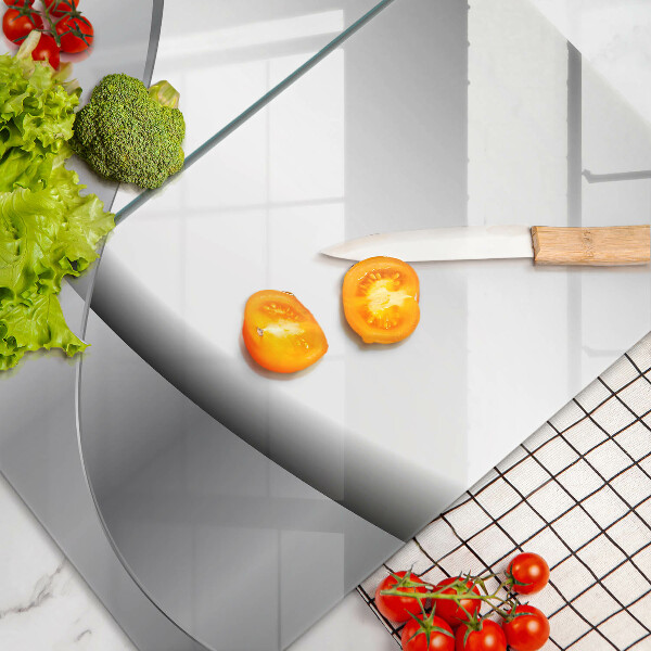 Glass chopping board Abstraction Design lines