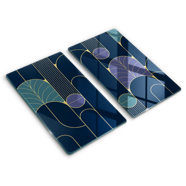 Glass chopping board Abstract motif