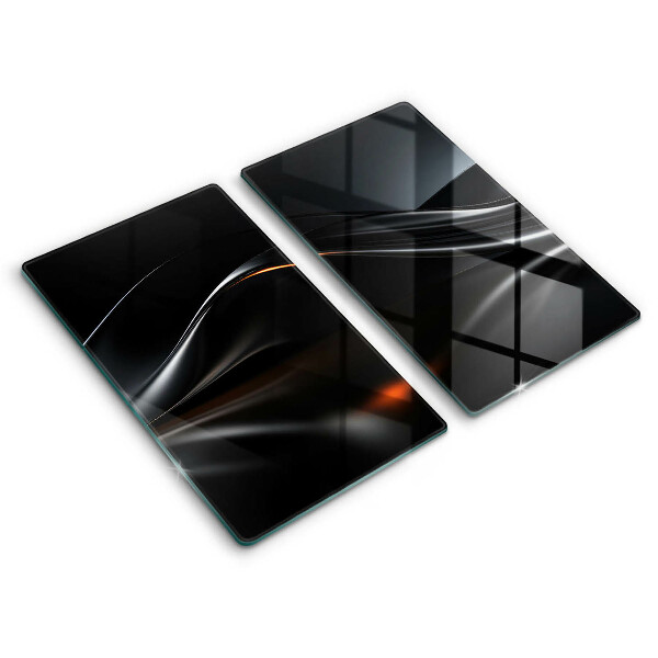 Glass chopping board 3D design abstraction