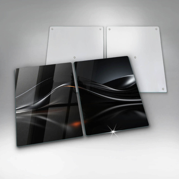 Glass chopping board 3D design abstraction
