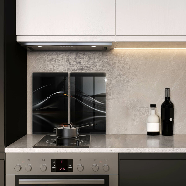 Glass chopping board 3D design abstraction