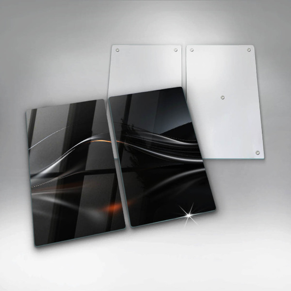 Glass chopping board 3D design abstraction