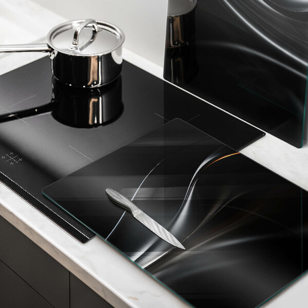 Glass chopping board 3D design abstraction